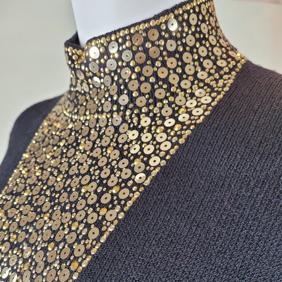 St John Evening Winter Evening Dress Long Sleeve - Picture 3 of 10